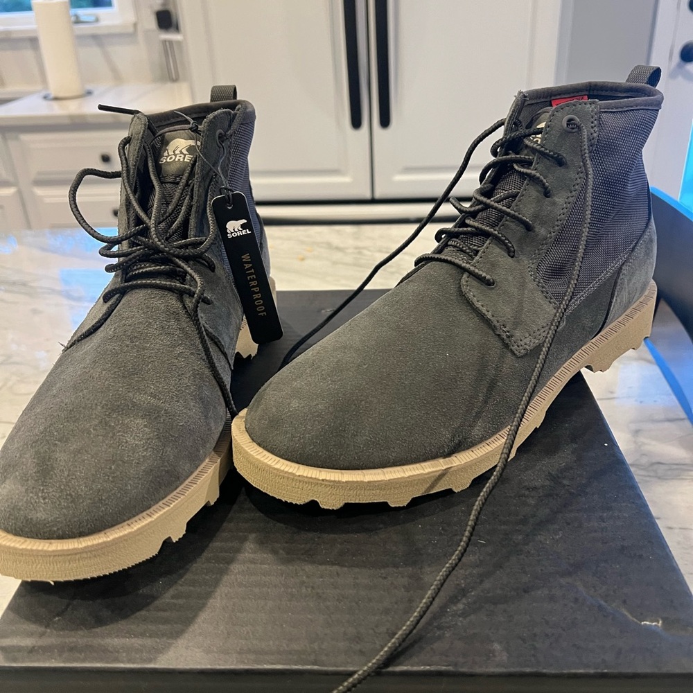 Sorel Men’s waterproof boots. Caribou OTM Chukka WP